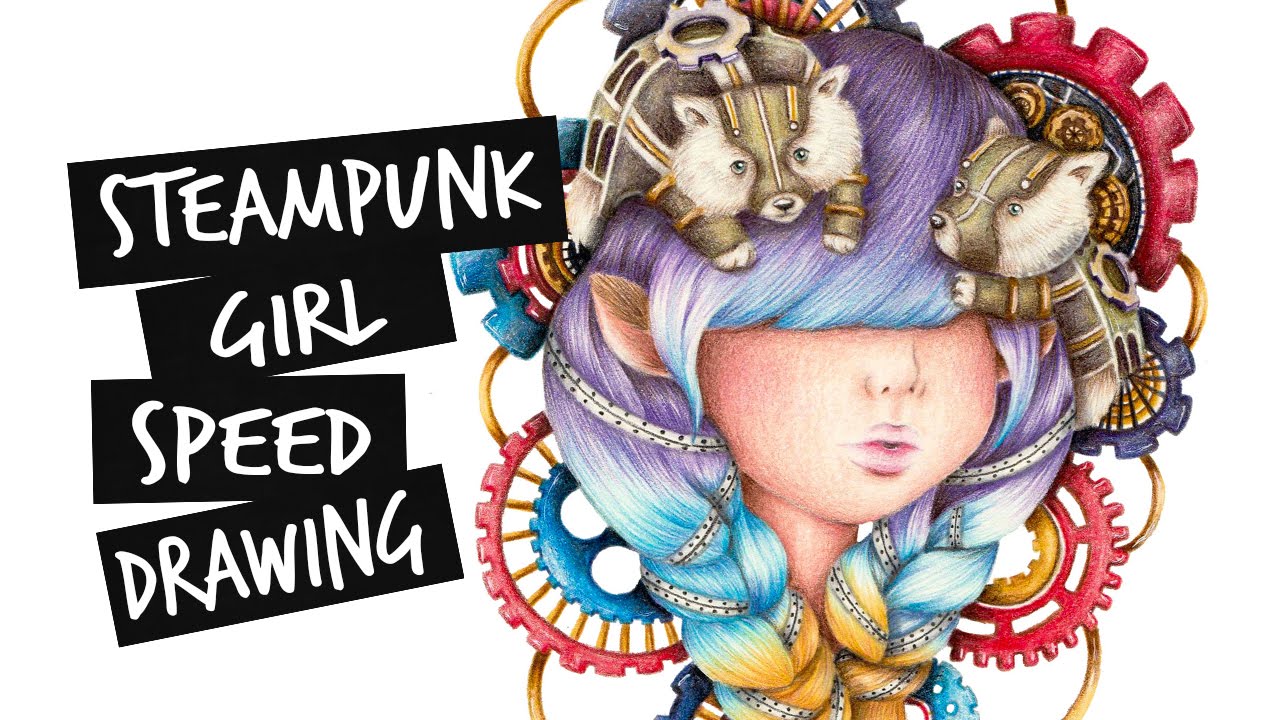 Themed Portraits: Steampunk Girl (Speed Drawing) | Vivian Wong
