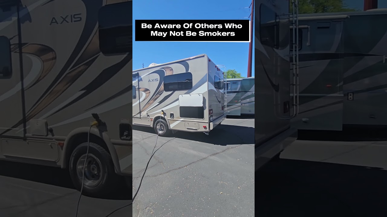 Unwritten Rules Of Campgrounds Part 13- Courteous Smoking! #shorts #rv