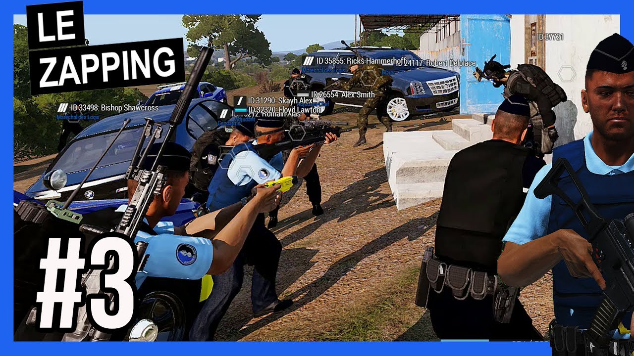 ZAPPING - LA GENDARMERIE FACE AUX REBELLES #3 Altis Life France