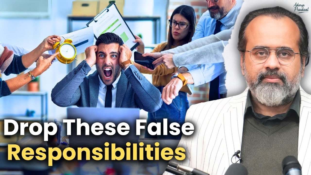 Drop these false responsibilities || Acharya Prashant, with IIT Kharagpur (2022)
