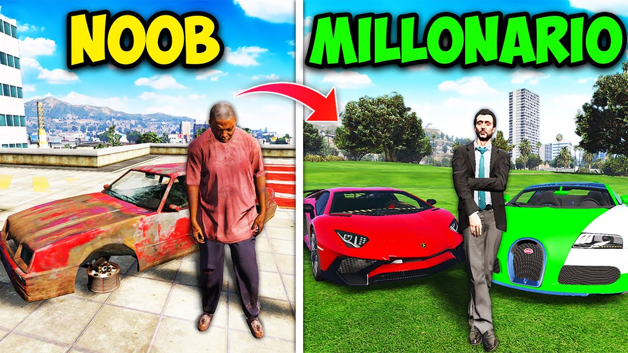Me PASÉ por NOOB pero ERA MILLONARIO OCULTO en GTA V 💎