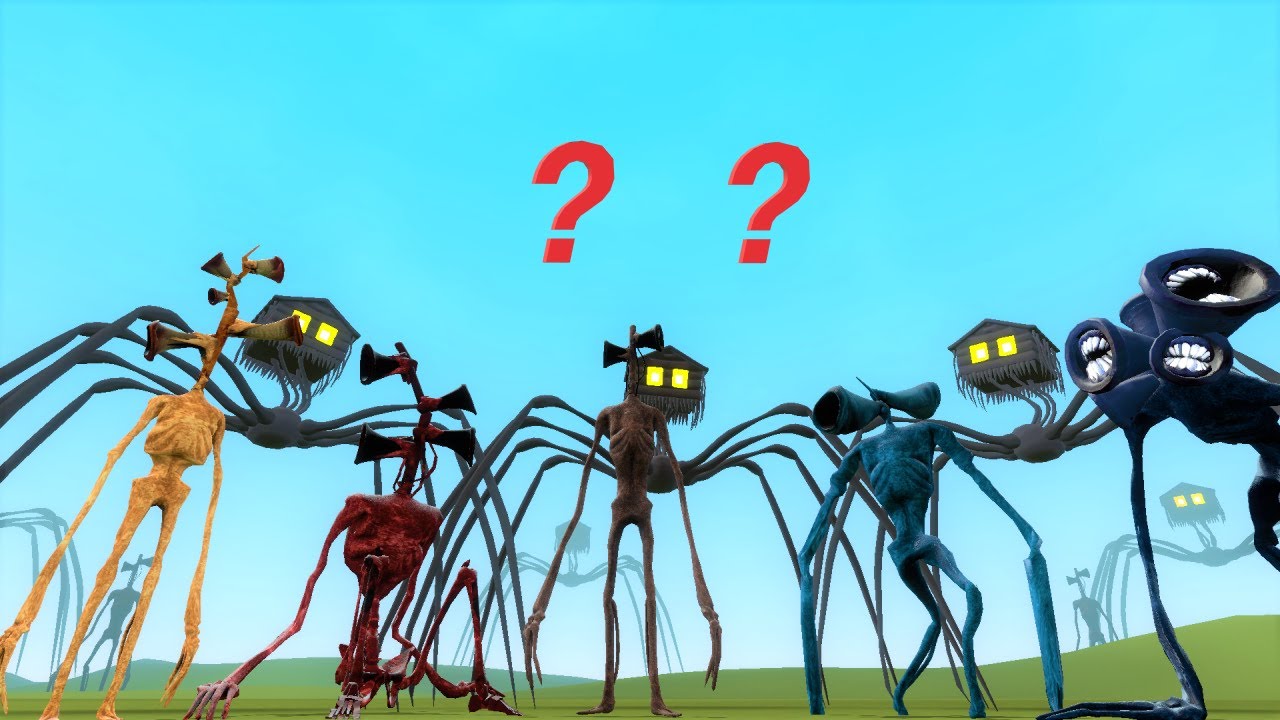 AMAZING FIGHT!! HOUSE HEAD TEAM VS SIREN HEAD TEAM TREVOR HENDERSON CREATURES - Garry's Mod