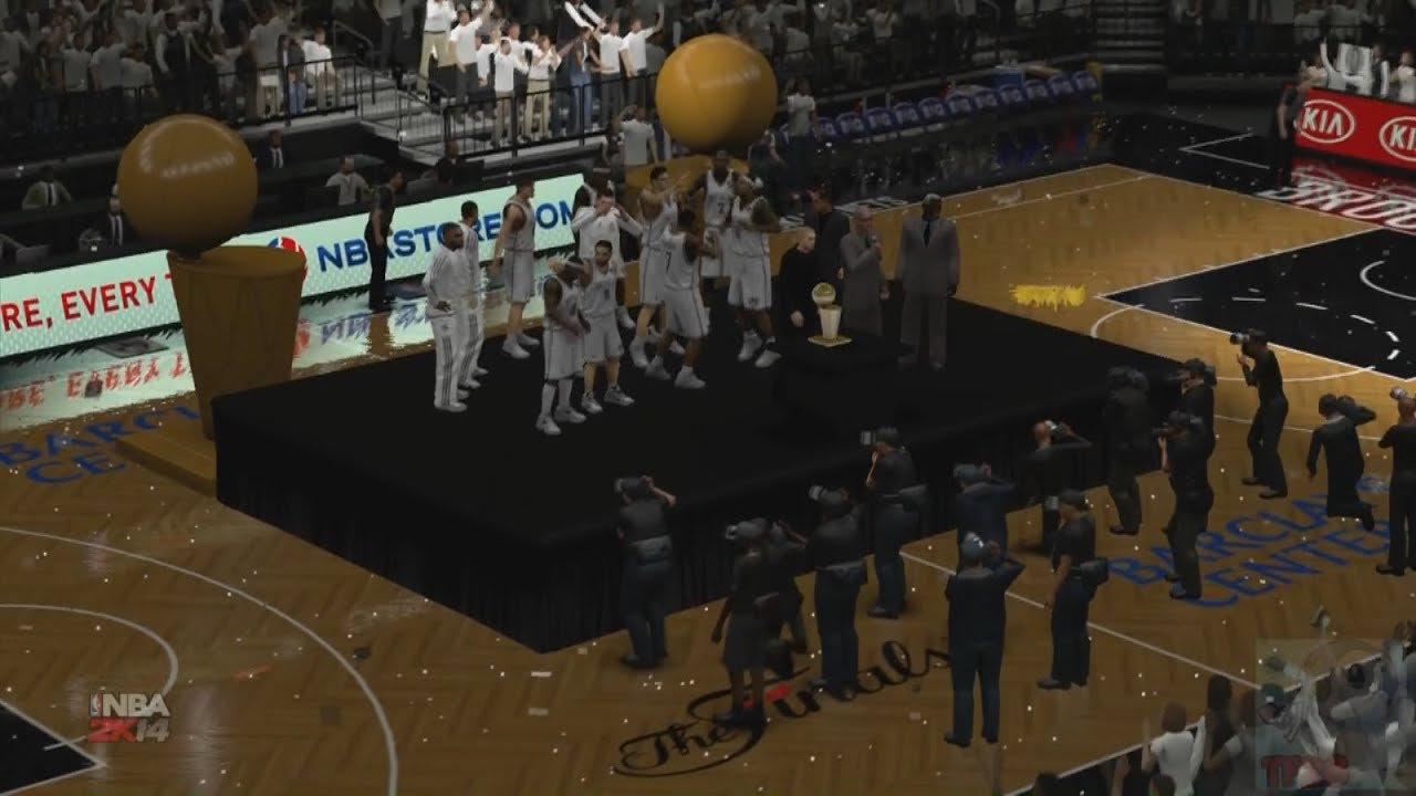 NBA 2K14 - Brooklyn Nets NBA Finals Introduction & Championship Celebration