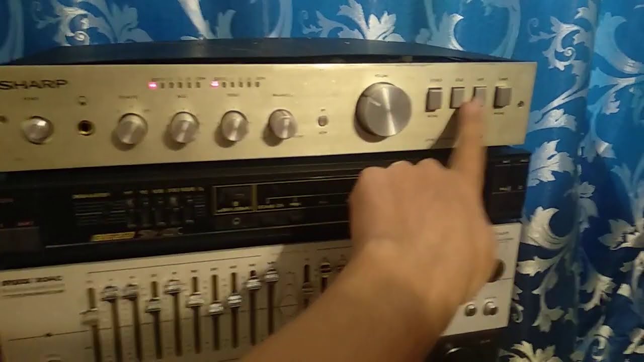 Sharp, самодельный усилитель эквалайзер прибой 014 и attitude alpha 30