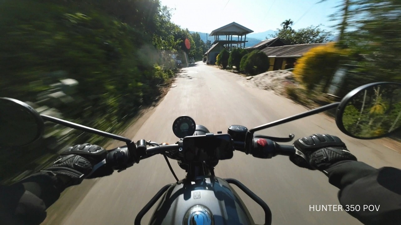 Riding Into Tranquility | Hunter 350 POV Stock Exhaust Sound