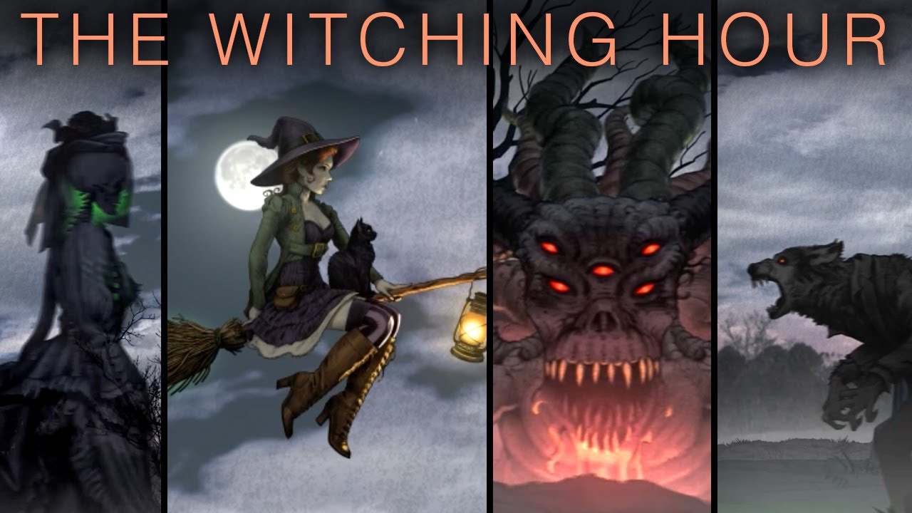 Witching Hour Horror Halloween Ambience: Pretty Witch, Haunted Cemetery, Werewolves, Ghosts, Demon