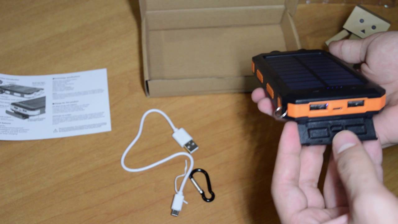 Recensione PowerBank a ricarica solare 10000mah |ITA|