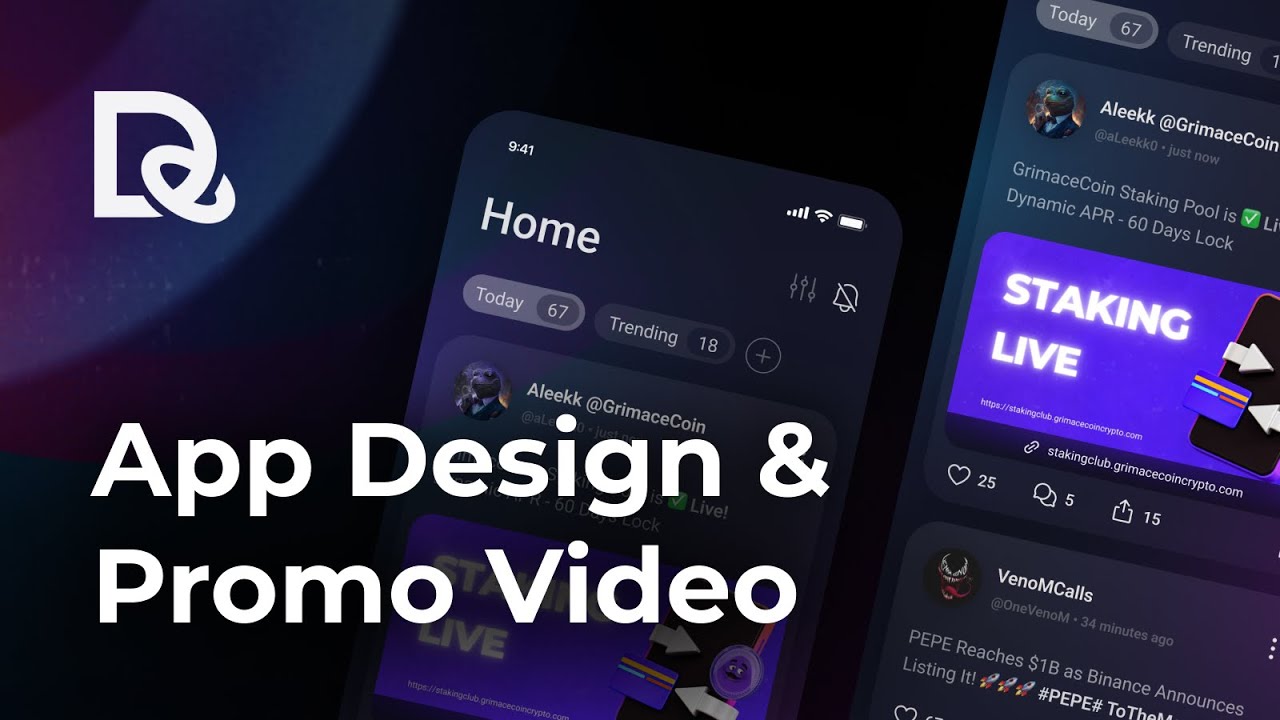 Web3 App Design and Promo video | Decentralink - Crypto Project