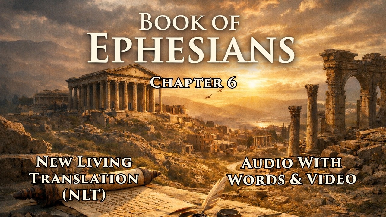 Book of Ephesians, Chapter 6 - Holy Bible (NLT) - Audio with Words & Video