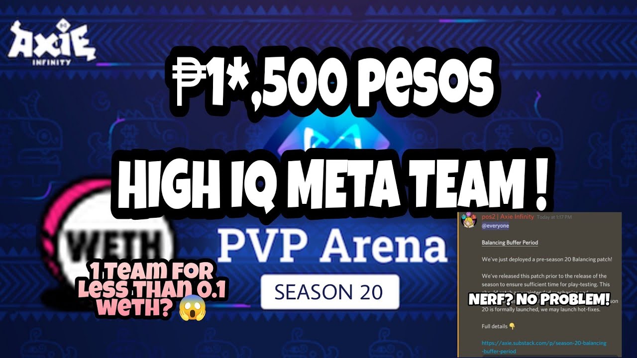 [Axie Infinity] Season 20 Potential Meta MAPAPA MURA KA SA MURA!