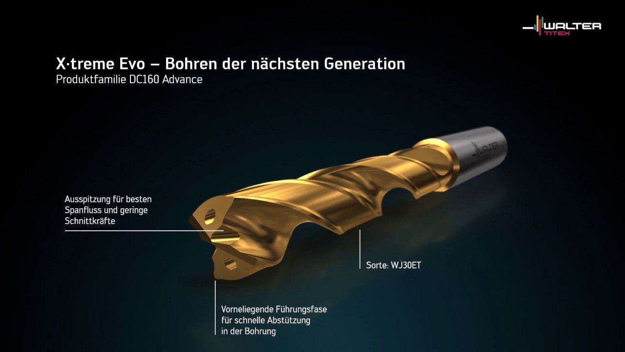 X&middot;treme Evo VHM-BOHRER DC160 ADVANCE. Starke Leistung &mdash; universell einsetzbar.