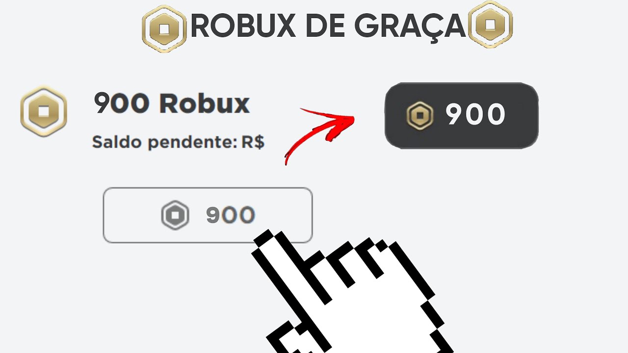 COMO GANHAR 900 ROBUX DE GRAÇA NO ROBLOX (FUNCIONA)