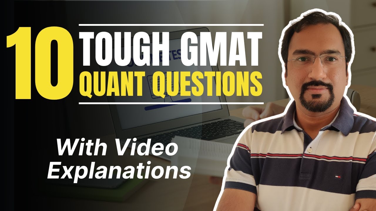 GMAT Quiz #32 - 10 Tough GMAT Quant Questions (with Live Video Explanations)
