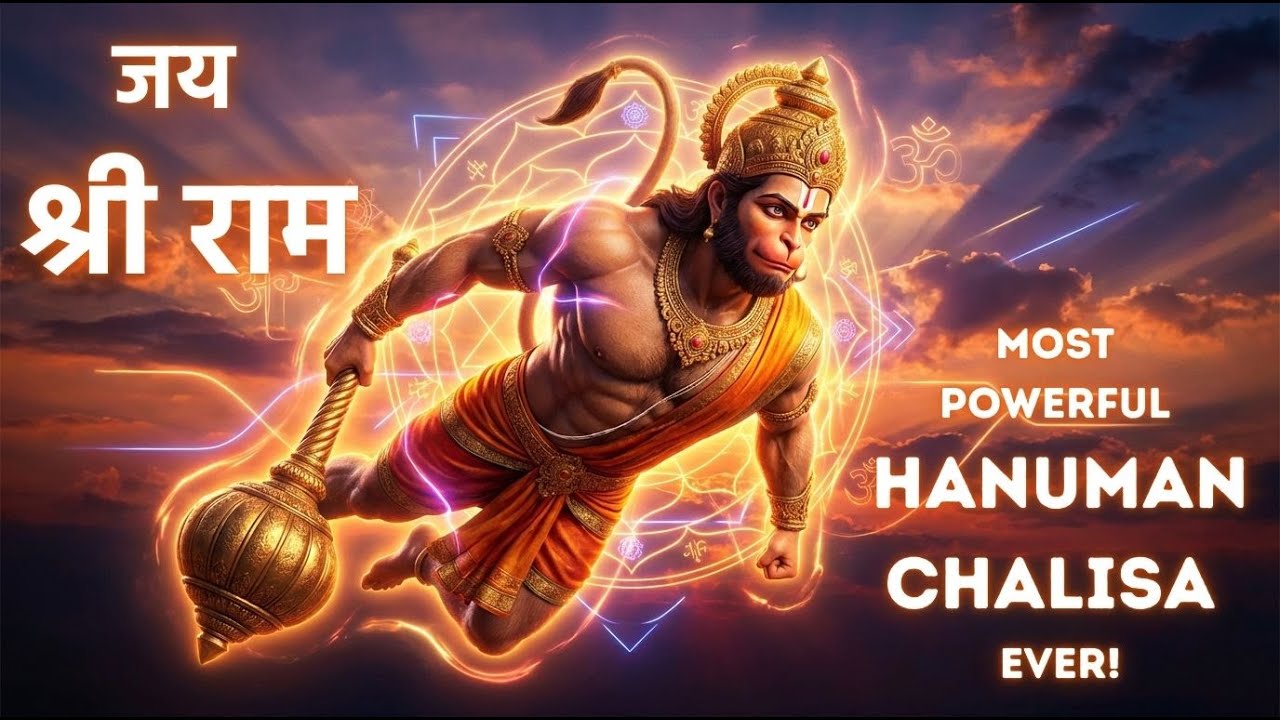Most Powerful Hanuman Chalisa (श्री हनुमान चालीसा) | Morning Mantra For Divine Blessings