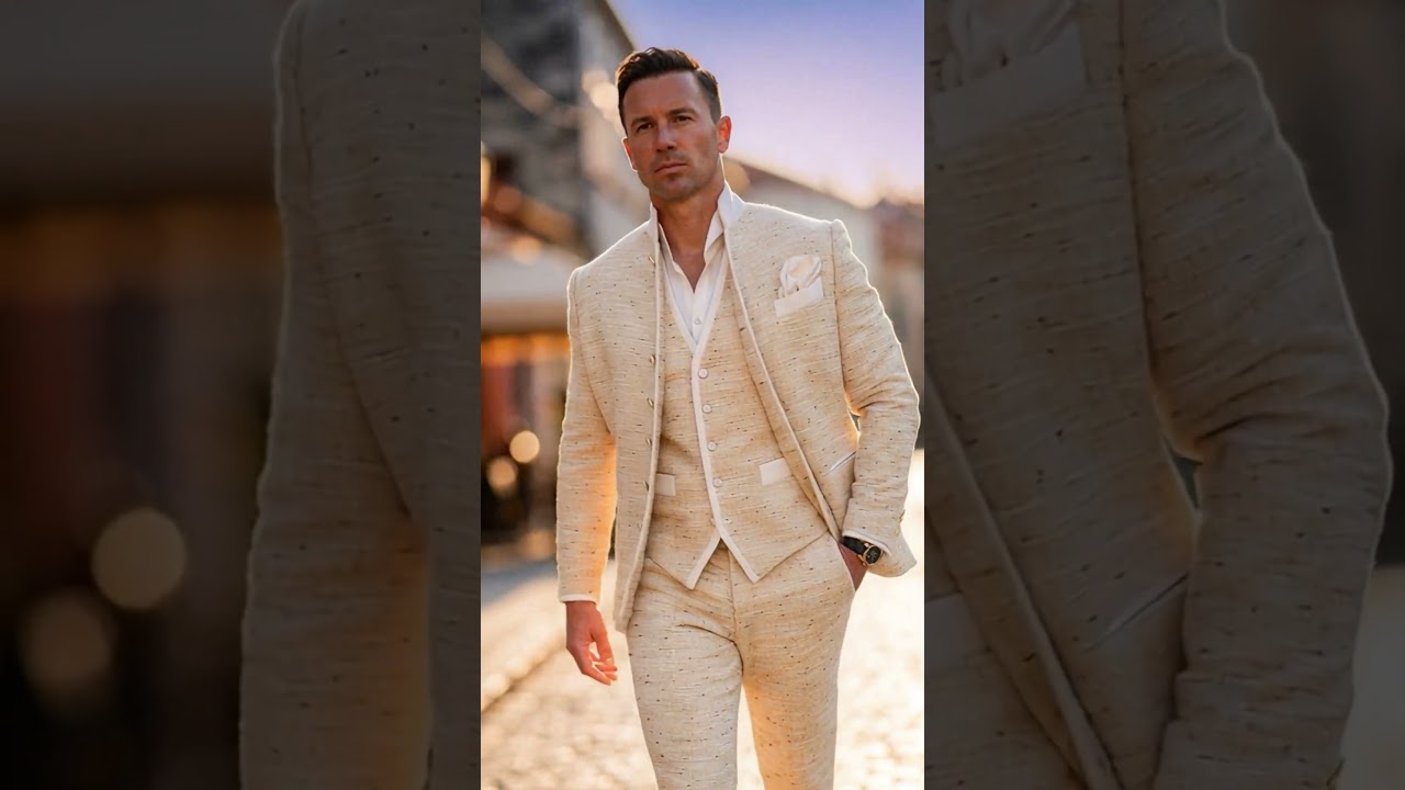 Текстура сочетается с вневременной роскошью: образ с твидом Golden Fieno | Sebastian Cruz Couture