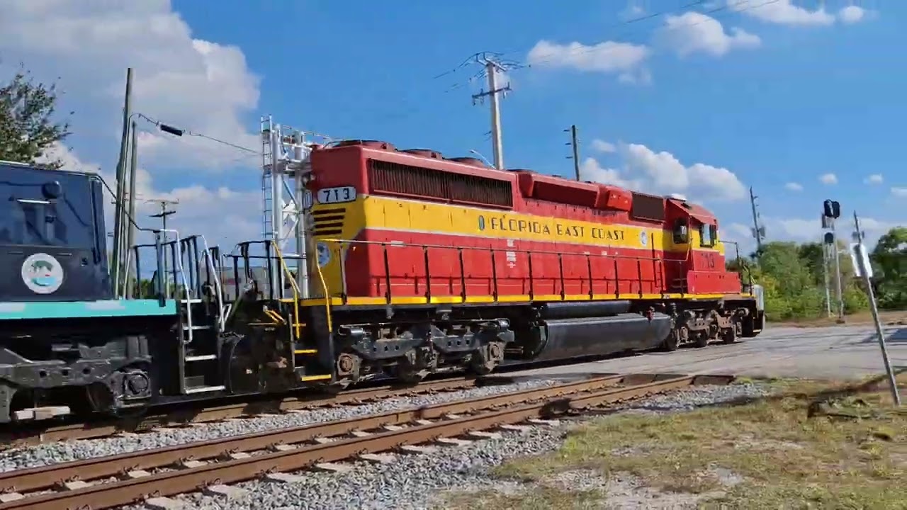 FRA TRAIN On The FEC, Great K5LA Horns From Amtrak Floridian 40 & 41 & More At Boynton Beach 2-12-26