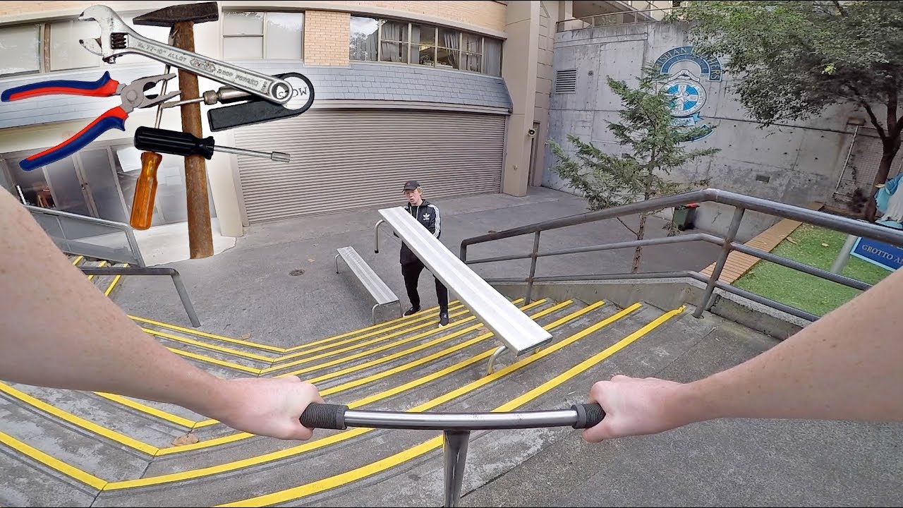 BUILDING SKETCHY OBSTACLES IN A SCHOOL!