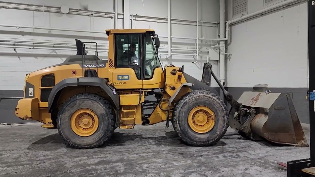 Volvo L120H operating and walk around