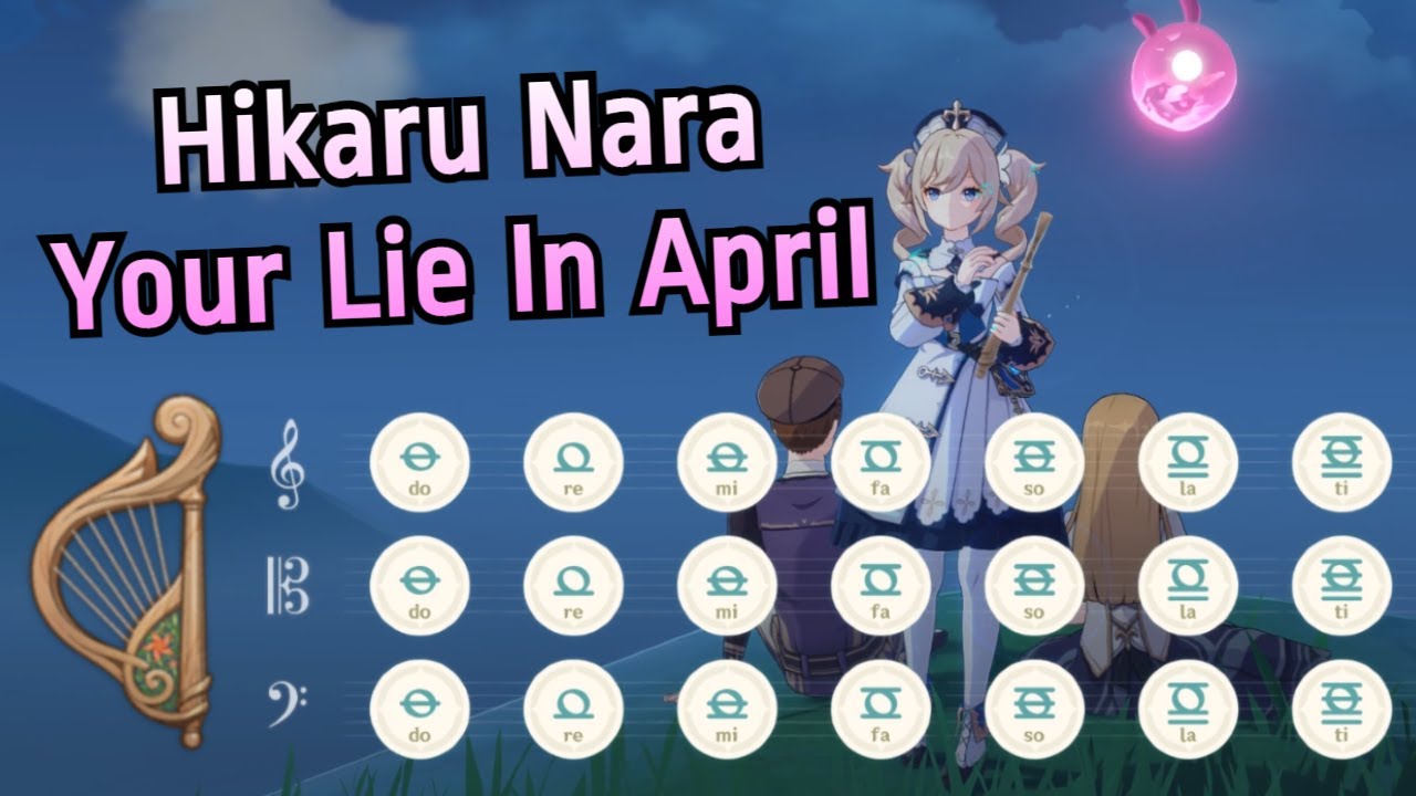 Hikaru Nara - Your Lie In April OP | Easy Genshin Lyre Cover (Goose House)