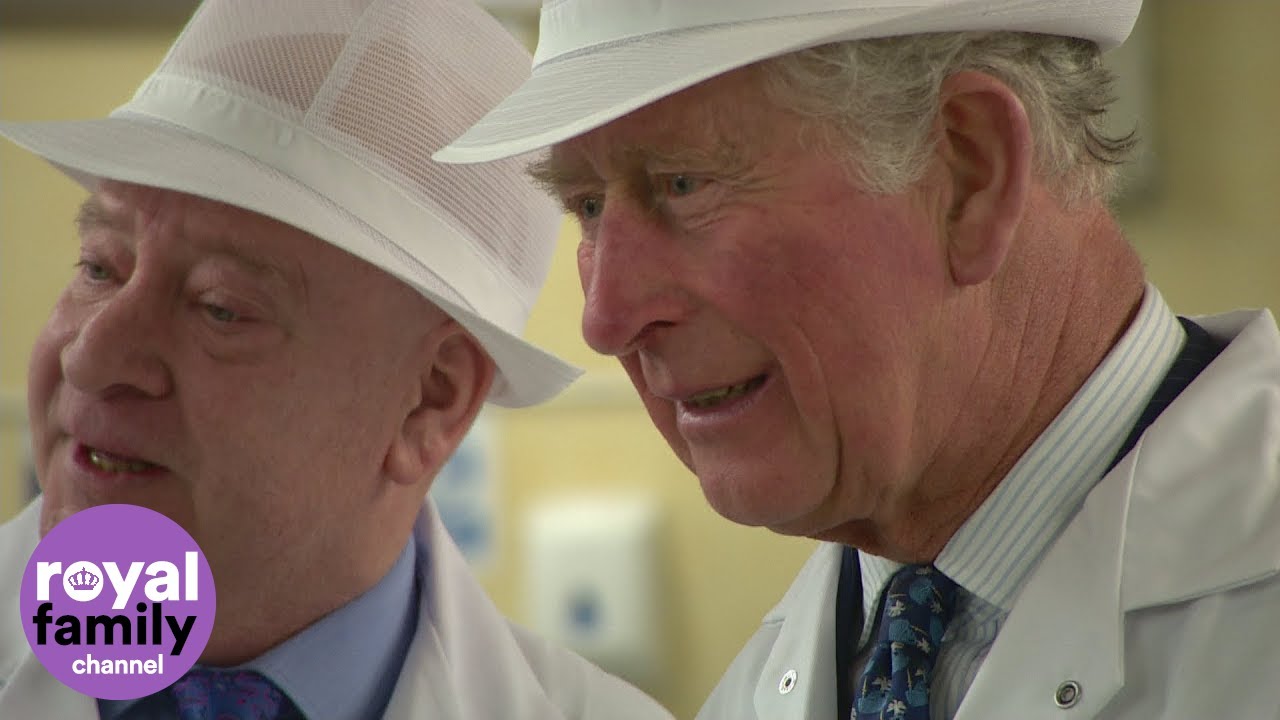 Prince Charles has a sweet day out at a toffee factory