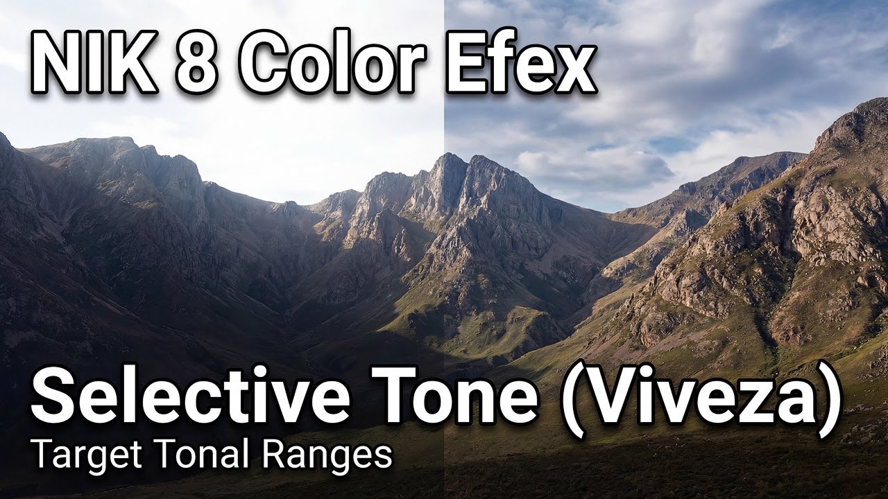 Функция Selective Tones (Viveza) в Nik 8 Color Efex | Целевые значения: светлые участки, средние ...