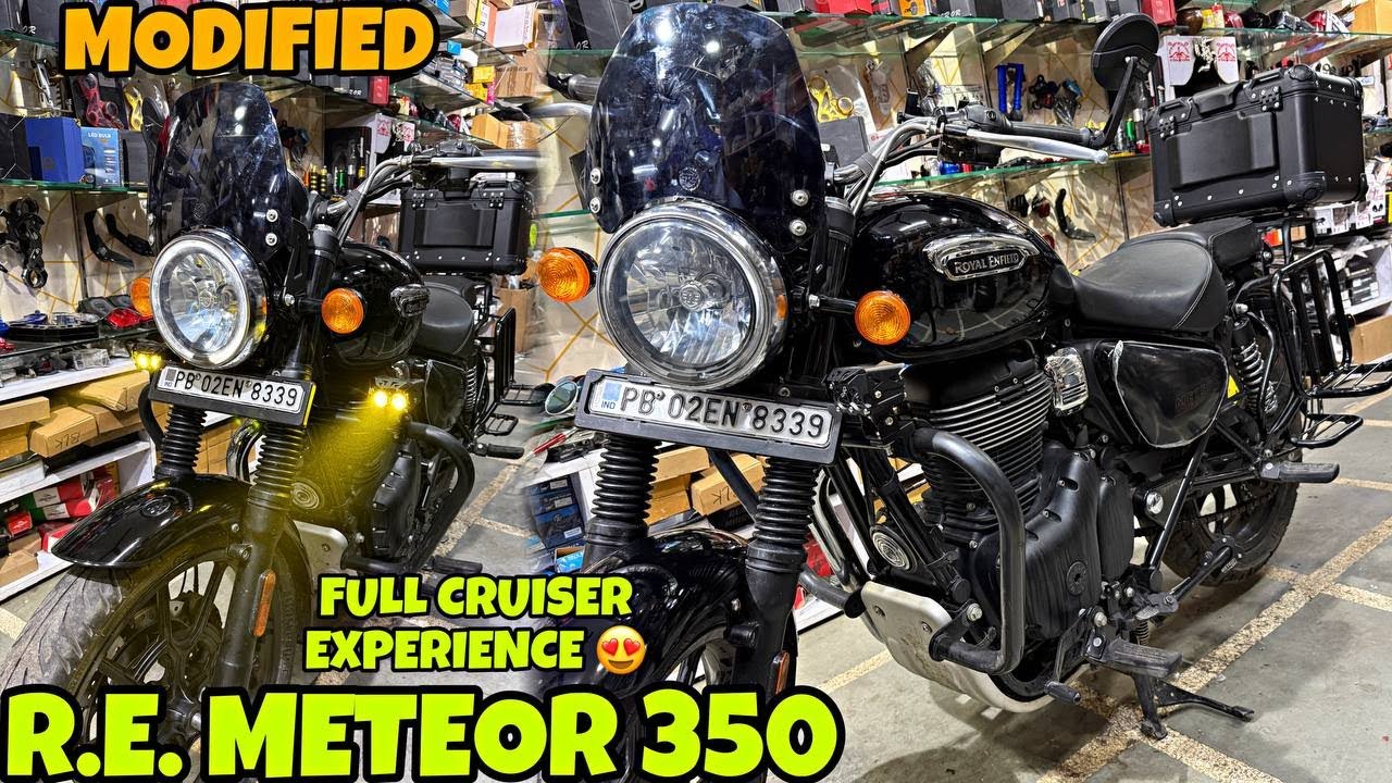 Royal Enfield METEOR 350 Lekr aaye Amritsar se Modification karwane | Full Touring Ready |
