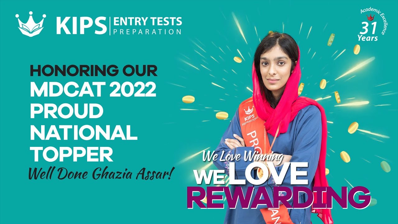 Honoring our MDCAT 2022 Proud National Topper | KIPS Entry Tests Preparation