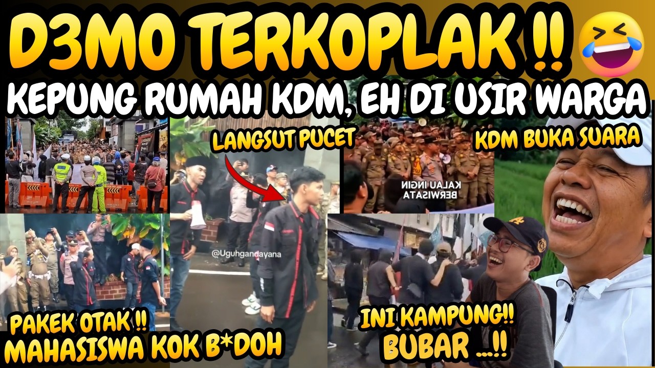 Demo terkoplak 🤣‼️rumah Dedi Mulyadi di lembur Pakuan didemo Mahasiswa & Lsm, auto diusir warga