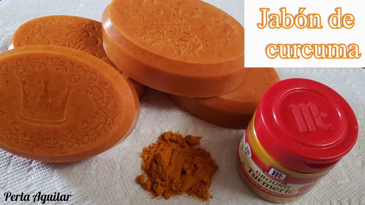 Jabón de curcuma natural/piel suave y regenerada