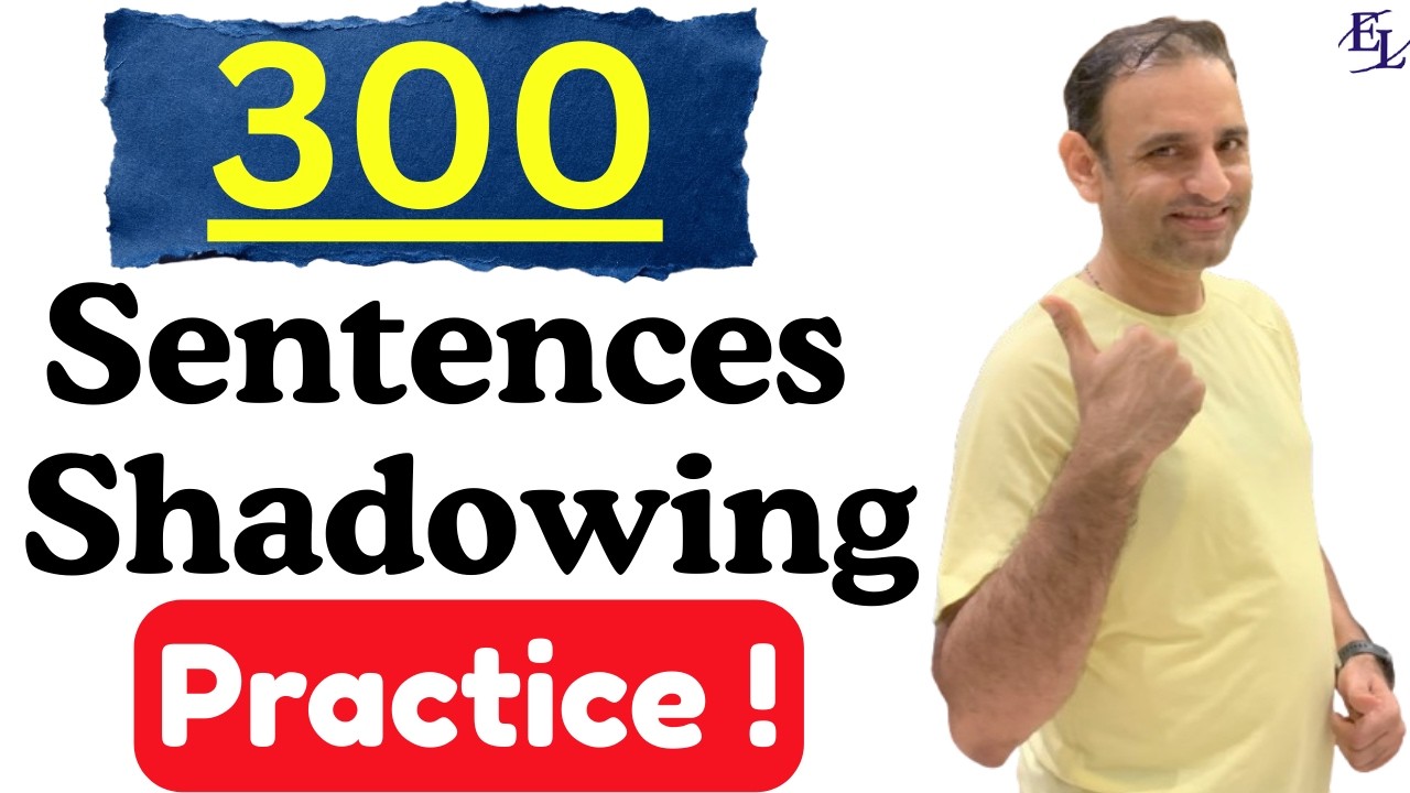 300 Sentences English Shadowing Practice  | Part 1 #englishlingualokesh #spokenenglish