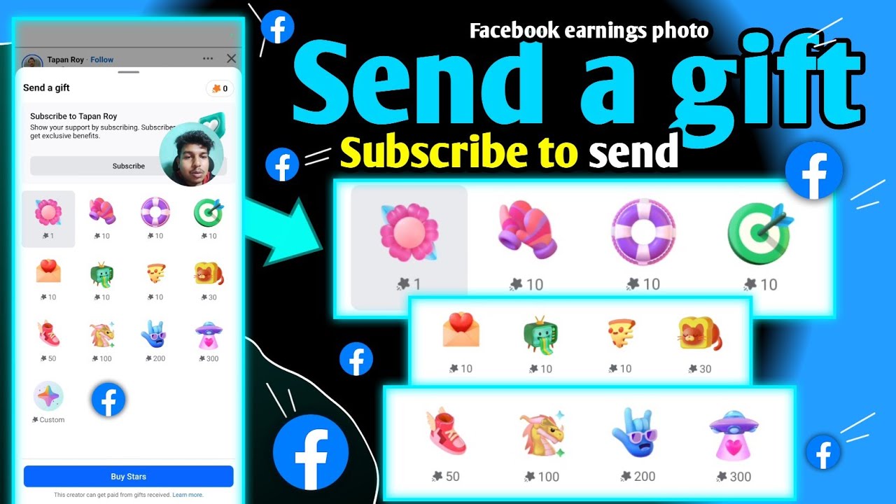 Facebook Send a gift ⭐10 2026  | facebook Subscribe to send | facebook page Send a gift kya hai 2026