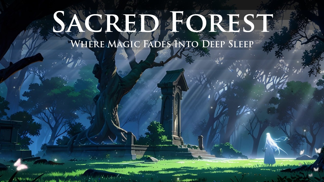 Stone Temple in the Mist | Mystical Forest for Deep Rest
