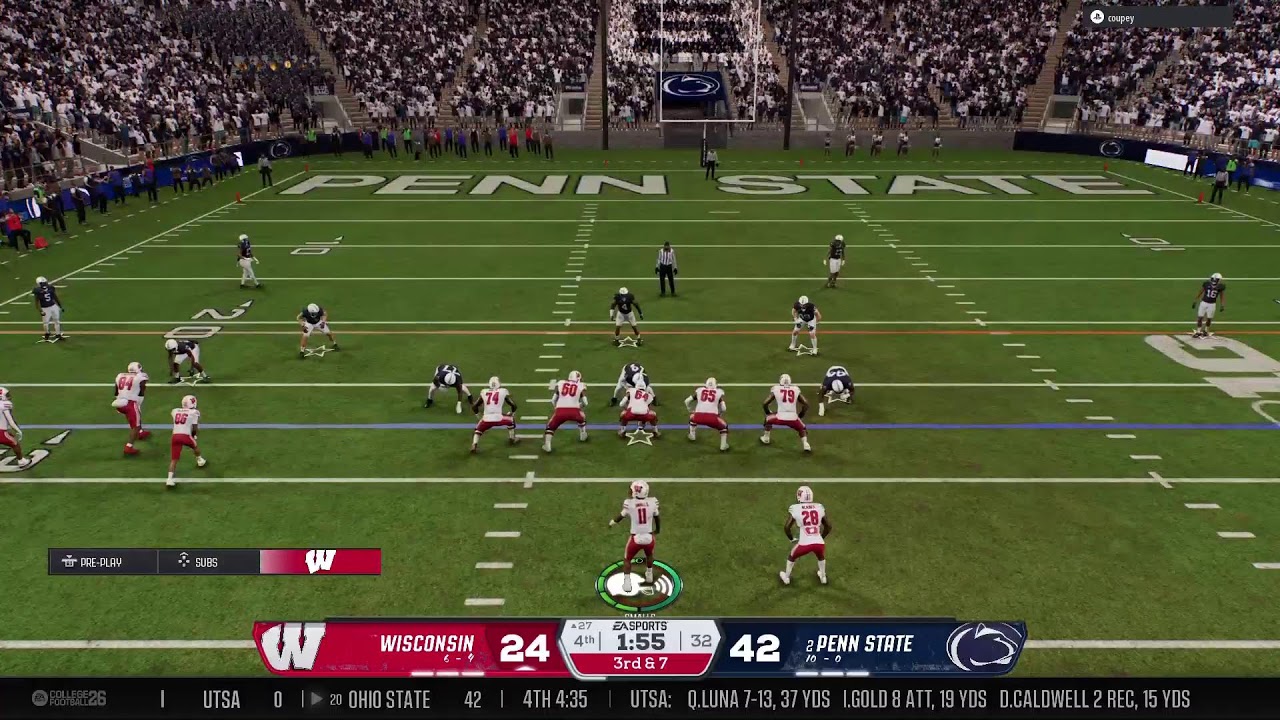 NNCFL Week 13 Wisconsin vs Penn State