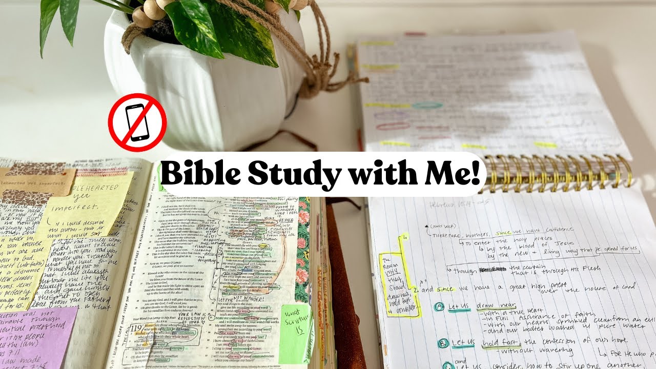 NO PHONE Technology Free Morning Routine! Bible Study with me!