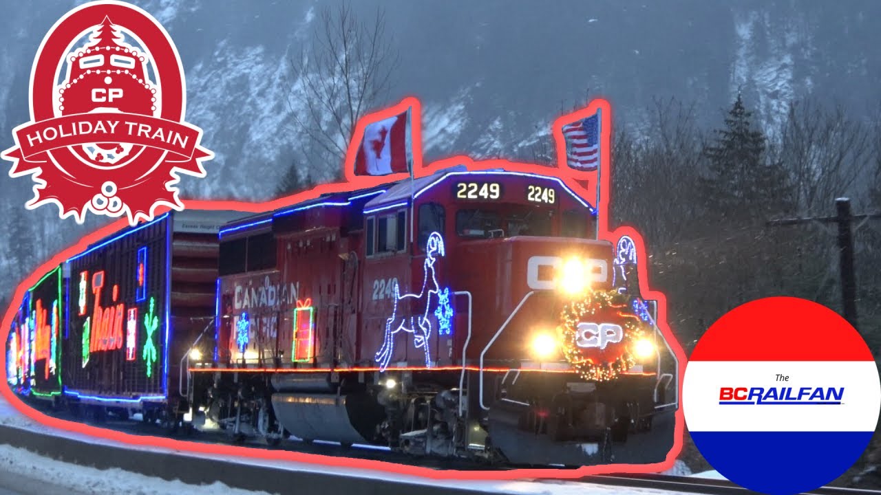 [4K] Chasing the CP Holiday Train through the Fraser Canyon!