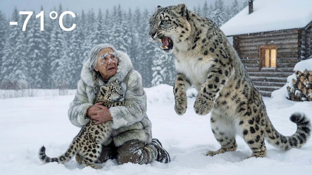 She saved a freezing leopard cub... Then a miracle happened right outside her door | Yakutia, -71°C