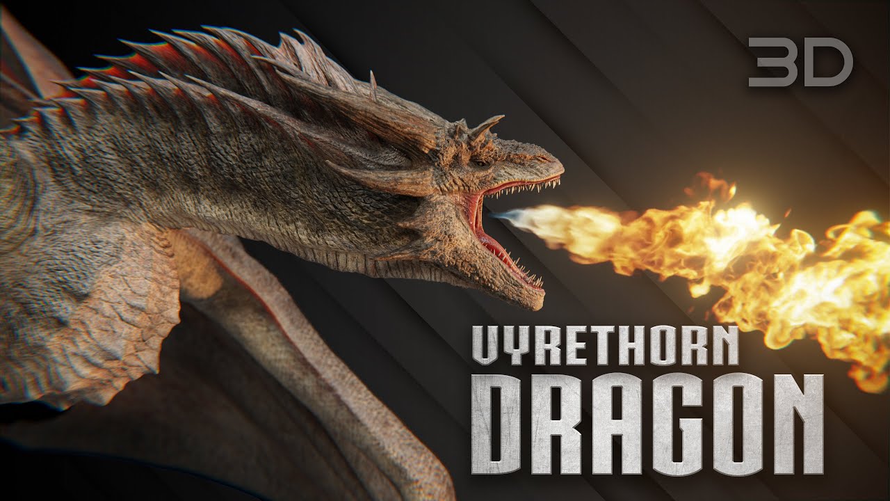 Vyrethorn Dragon | Animated Rigged 3D Model