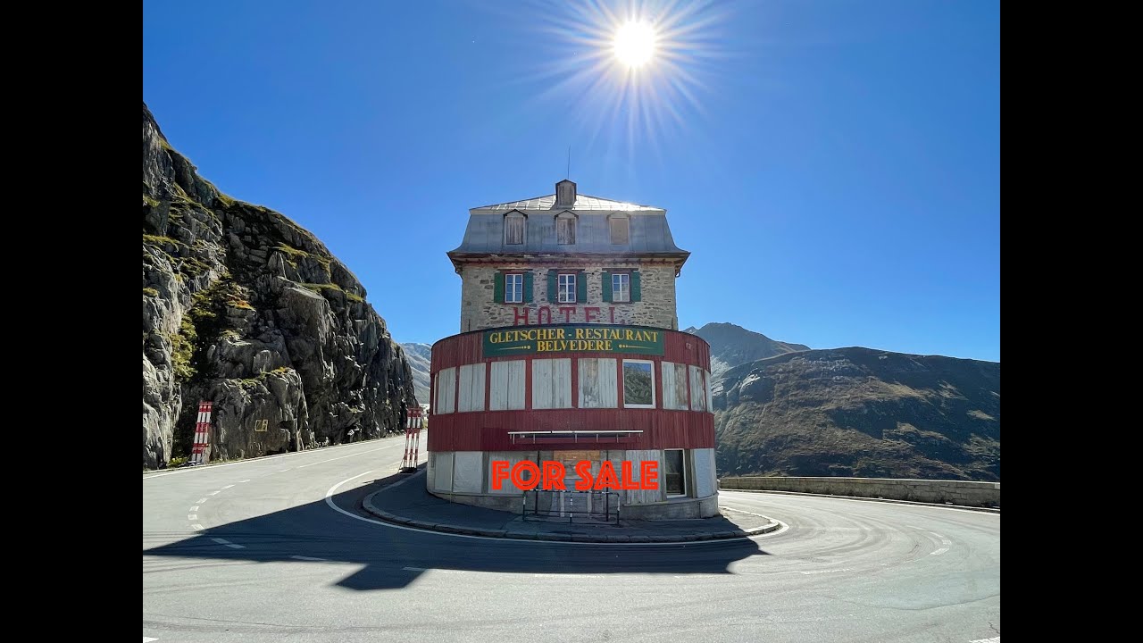 James Bond 007 Goldfinger Hotel Belvedere Furka Pass Swiss Lost Place for sale rare interior photos