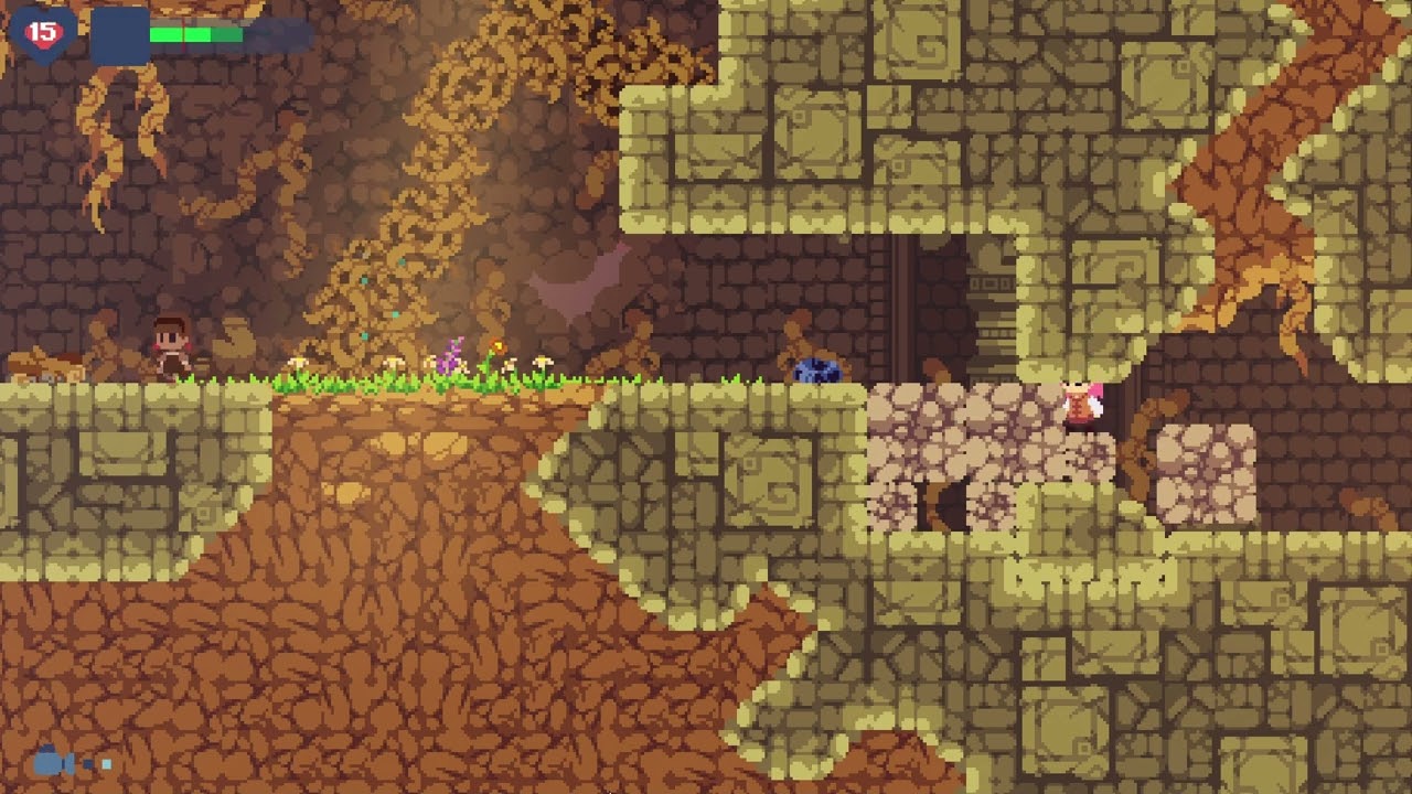Alternate Anuri Temple Exit with Slide Glitch - Phoenotopia Awakening