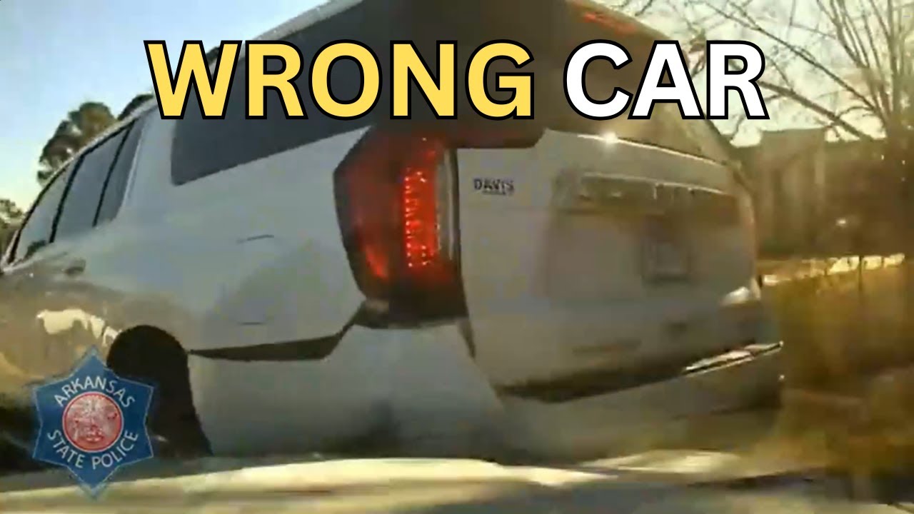 Clueless cop fired after pitting WRONG car & holding it at gunpoint.