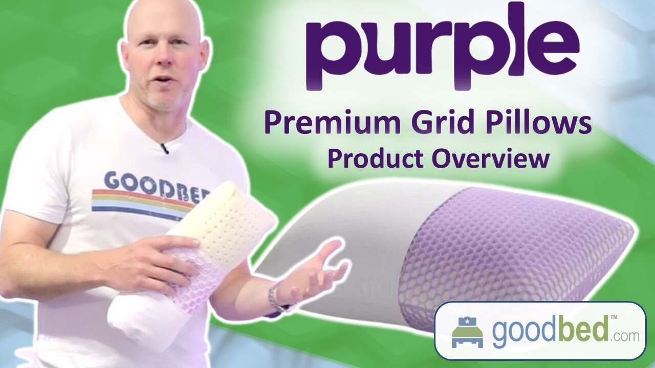 Purple Premium Grid Pillows EXPLAINED by GoodBed