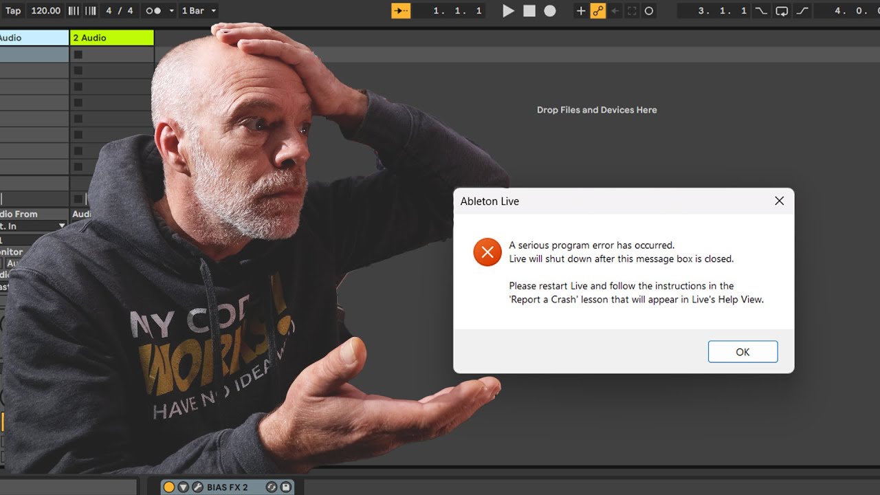 Ableton Live Keeps Crashing -  (Problem Solved)