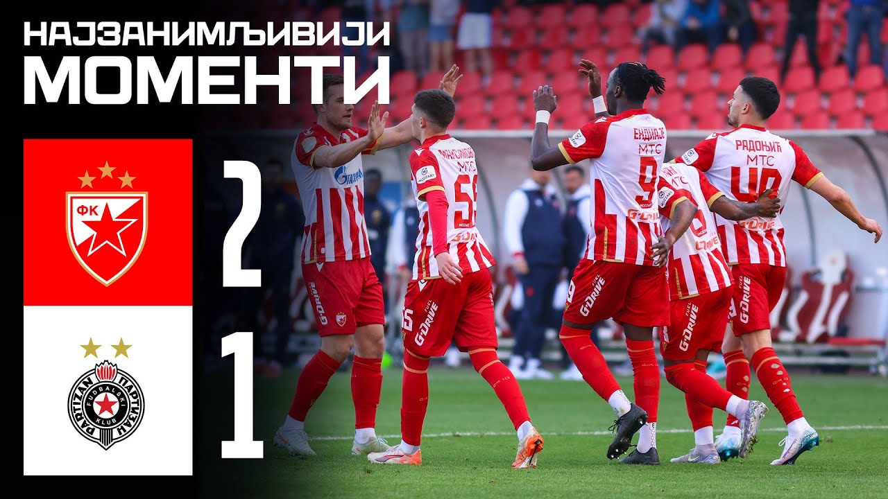 Црвена звезда - Партизан 2:1, најбољи моменти
