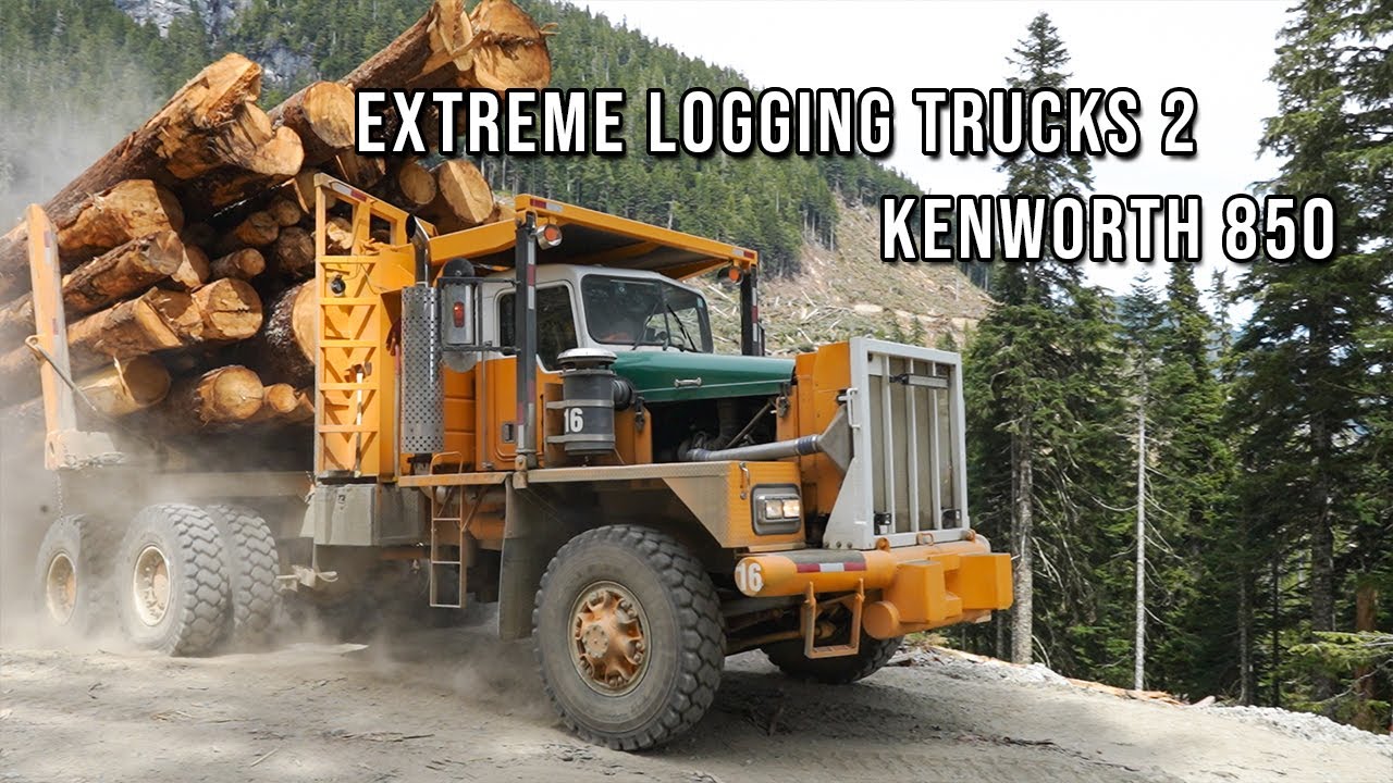 Extreme Logging Trucks 2 KW 850 And Log Sort Work