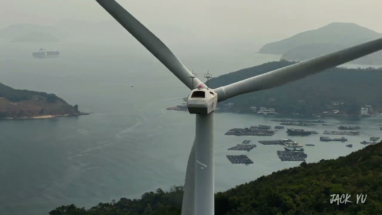 航拍南丫島風車、南丫發電廠.#4k #drone #air3s 
