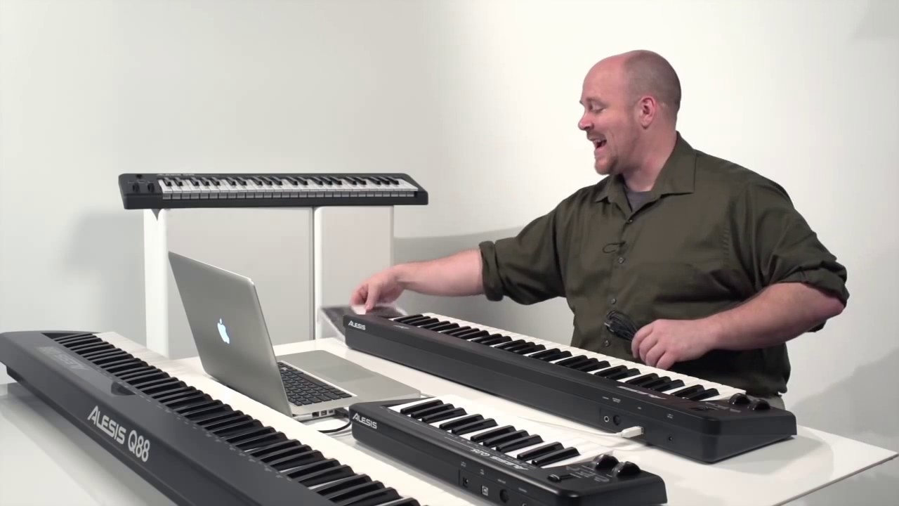 Начало работы с MIDI/USB-клавиатурами Alesis серии Q