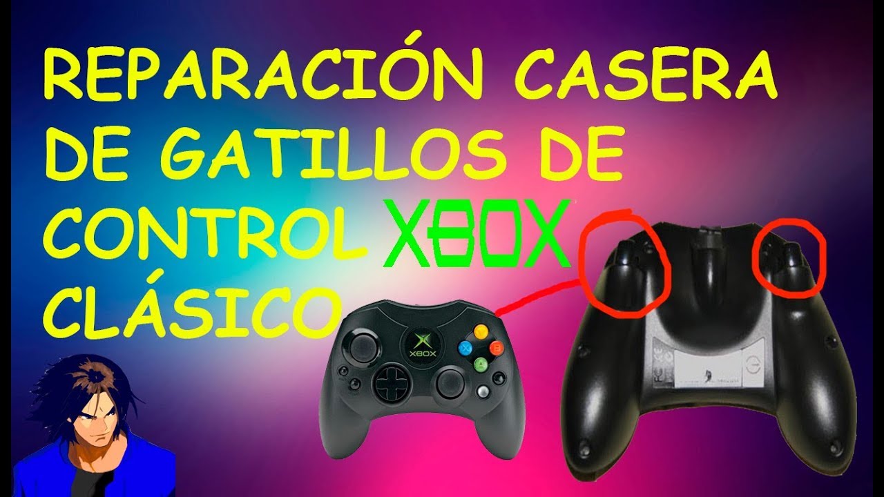 Reparación casera gatillo roto de control xbox clásico | KX