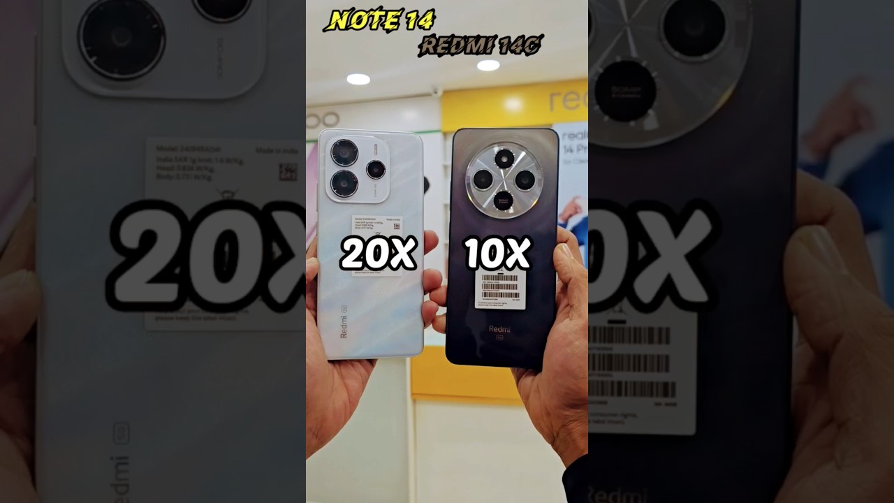 REDMI NOTE-14 Vs REDMI 14C CAMERA ZOOM TEST⚡ #trending #shorts #short #shortvideo #india #shortsfeed