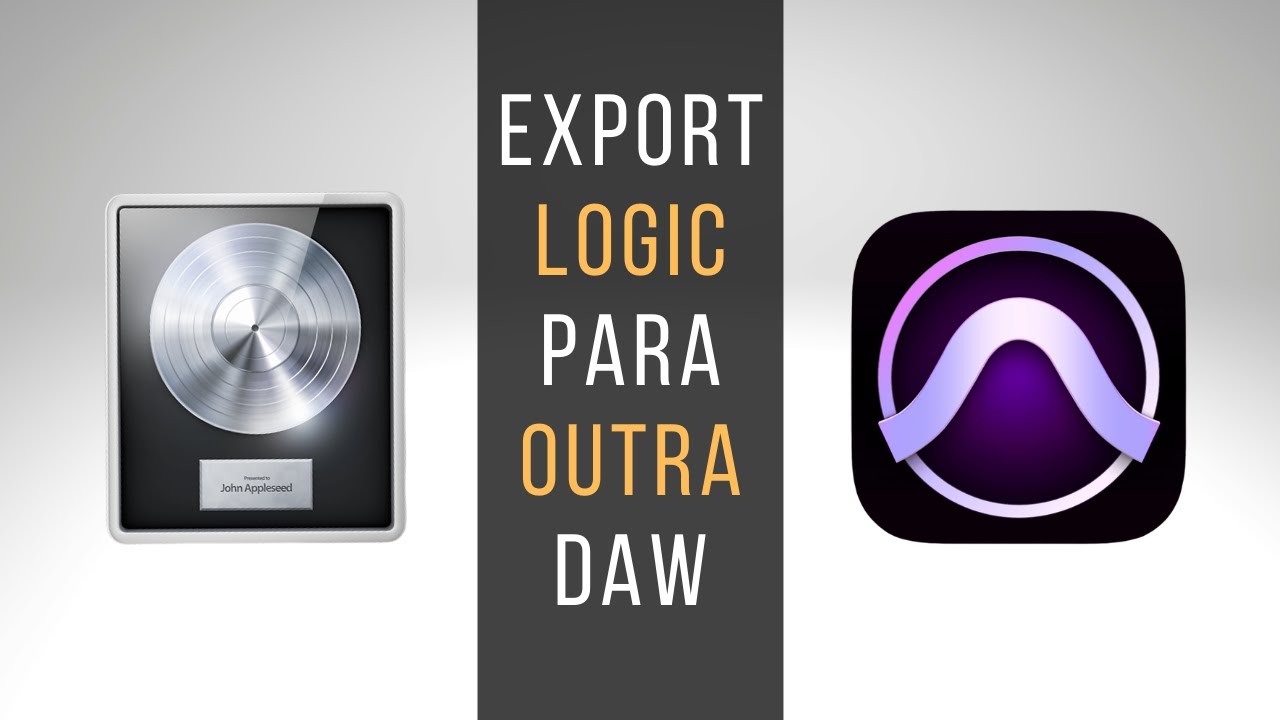 Logic Pro X para outra DAW | Exportar | Consolidar | Bounce | # 104