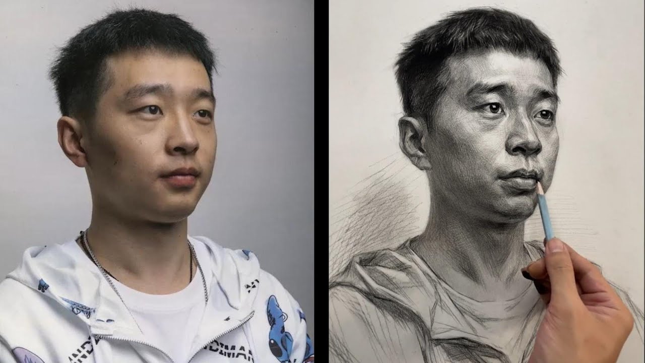 How to Draw a Young Man Step by Step | Portrait Drawing Tutorial